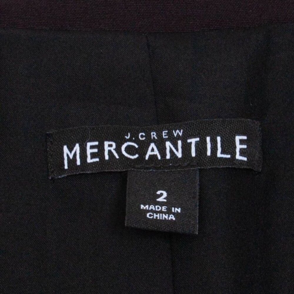 J. Crew Mercantile Womens Classic Work Blazer‎ Size 2 Black Single Breast Career - Picture 4 of 10